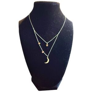 Unwritten Gold Celestial Necklace with Stars and Moon